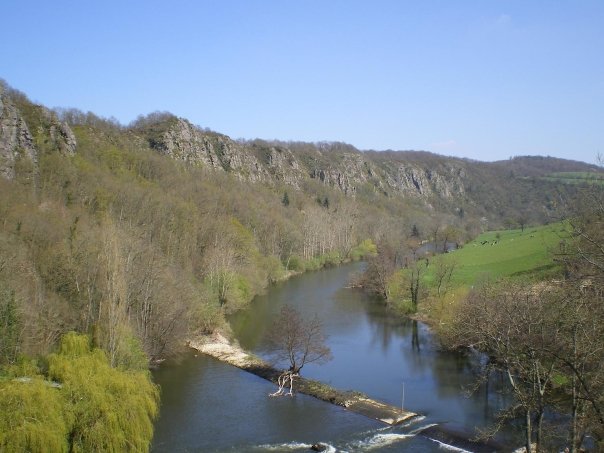 Vue sur l'orne depuis le viaduc.